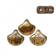 Ginko Leaf Beads 7.5x7.5mm Smoky topaz Rembrandt